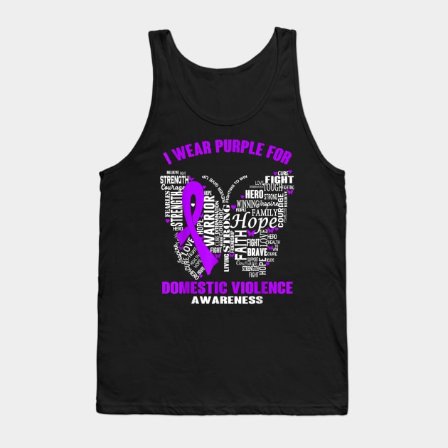 i wear purple for domestic violence awareness Tank Top by sevalyilmazardal